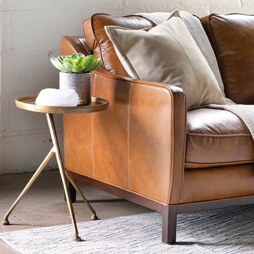 Schmidt Raw Brass Accent Table